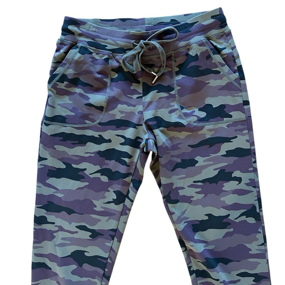 ZYIA Active Purple and Green Camouflage Joggers